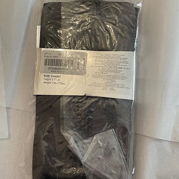 NWT! RARE! Bebe Polka Dot Sheer Tights M/L Medium/Large Made In Italy - Picture 8 of 8